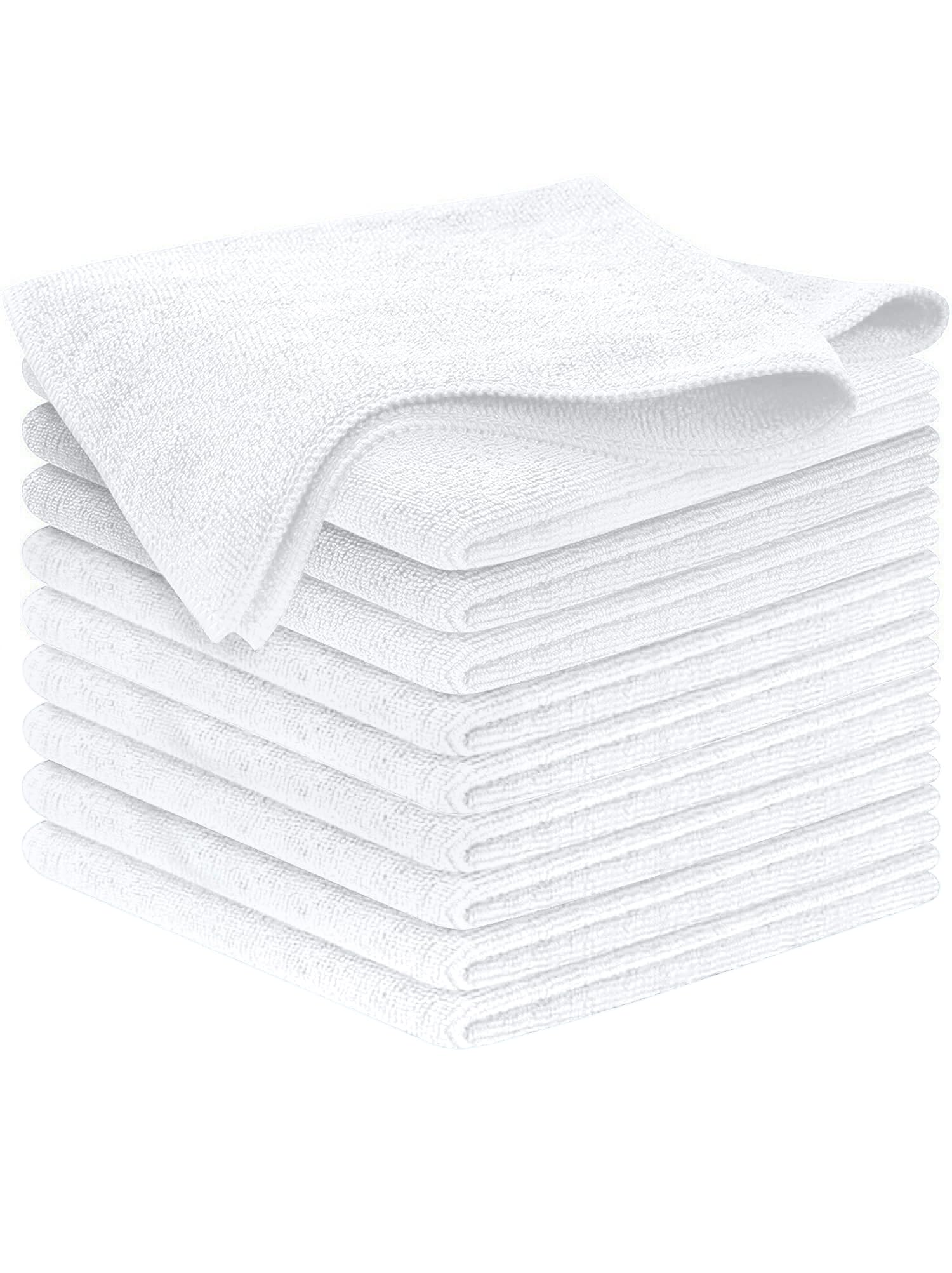 USANOOKS Microfiber Cleaning Cloth Grey - 12 Pcs (12.5"x12.5") - High Performance - 1200 Washes, Ultra Absorbent Microfiber Towel Weave Grime & Liquid for Streak-Free Mirror Shine - Car Washing Cloth
