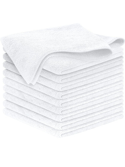 USANOOKS Microfiber Cleaning Cloth Grey - 12 Pcs (12.5"x12.5") - High Performance - 1200 Washes, Ultra Absorbent Microfiber Towel Weave Grime & Liquid for Streak-Free Mirror Shine - Car Washing Cloth