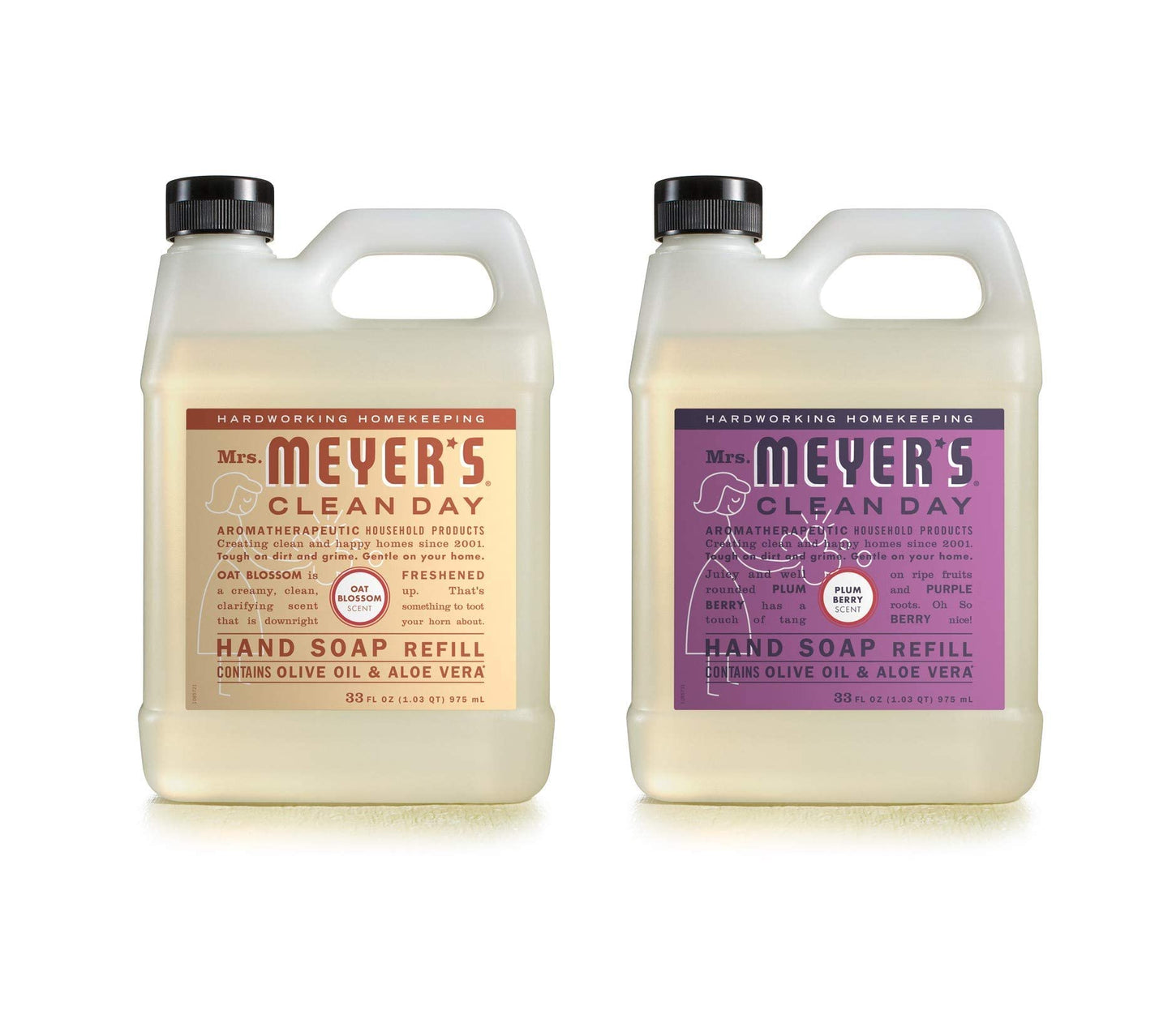 MRS. MEYER'S CLEAN DAY Liquid Hand Soap Refill, Cruelty Free and Biodegradable Formula, Lavender Scent, 33 Fl Oz (Pack of 1)
