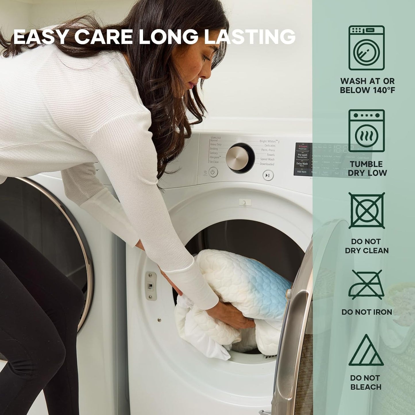 OhGeni 100% Waterproof Mattress Protector, Queen Size Mattress Pad, Fits 6"-20" Mattresses with Deep Pocket, Cooling, Breathable Fitted Sheets, Soft Bed Cover, Noiseless, Machine Washable