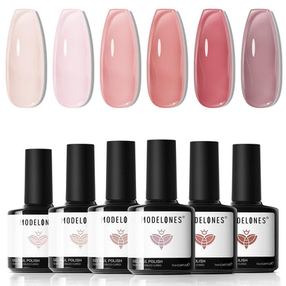 modelones Christmas Gel Nail Polish Set, 6 Colors Cat Eye Red Green Glitter Gold Silver Winter Gel Polish Kit with Magnet Nail Stickers Soak Off Led Nail Art Manicure Salon DIY New Year Holiday Gifts