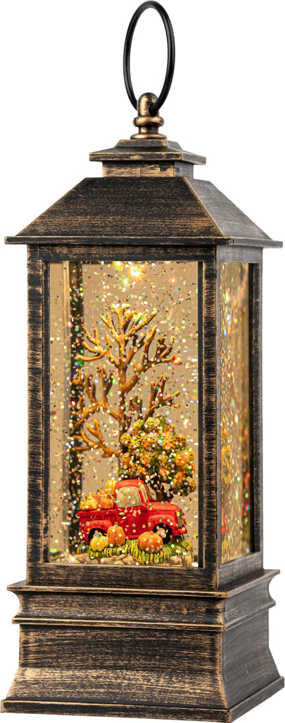 Christmas Snow Globe Swirling Glittering Nativity Scene with Music, USB Lined/Battery Operated Lighted Water Lantern for Christmas Festival Decoration Gifts