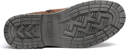 DECARSDZ Men's Fashion Lace-up Casual Chukka Boots for Men Zipper Boot