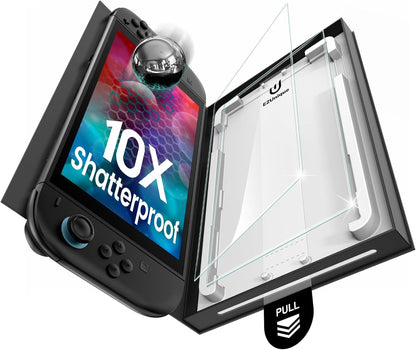 2 Pack Screen Protector for Nintendo Switch 2 7.9″ 2025 [Auto Alignment/Dust Removal] Tempered Glass [Military Grade Protection] Dock Friendly