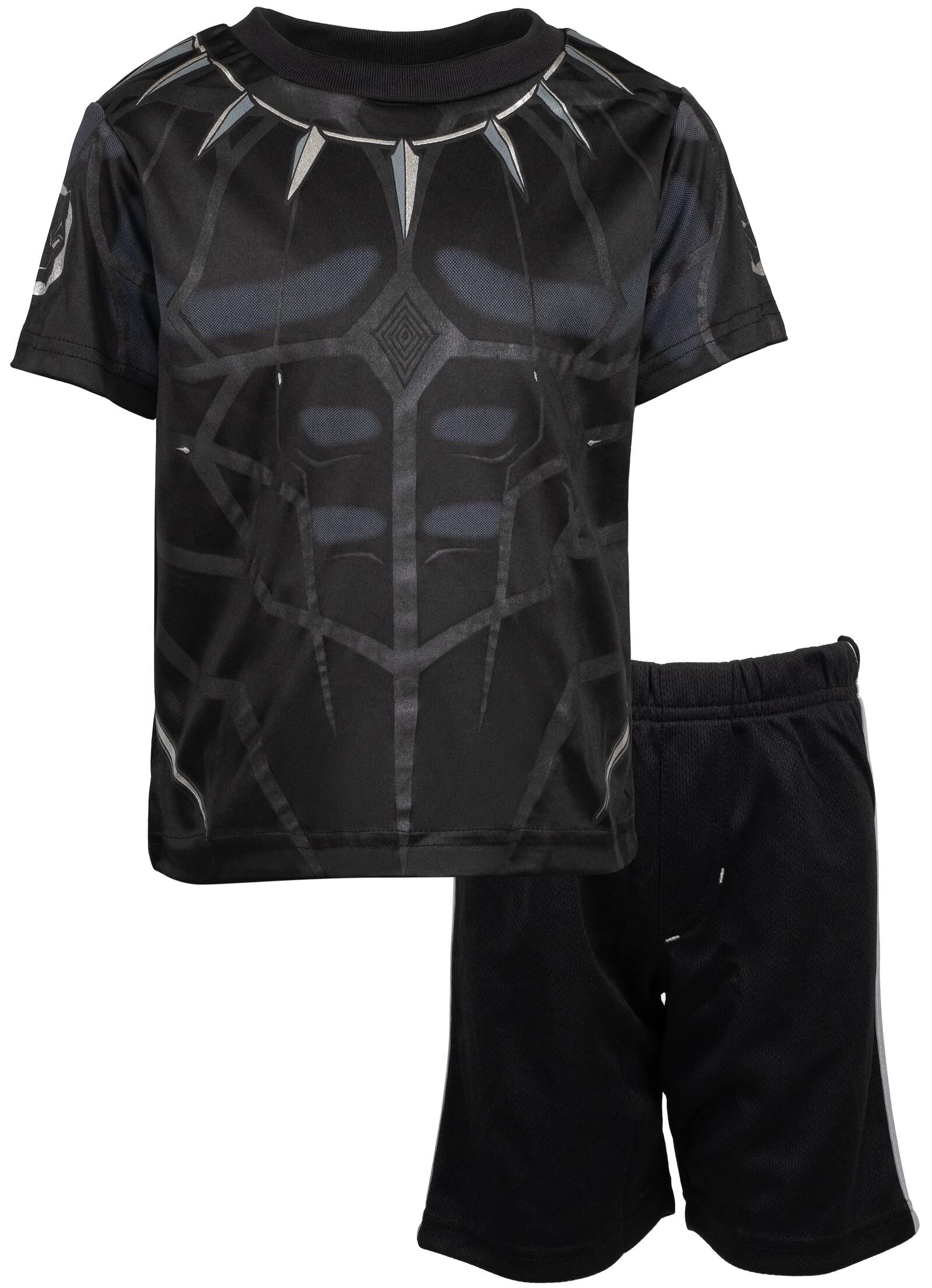 Marvel Avengers Captain America Iron Man Venom Hulk Cosplay Athletic T-Shirt and Shorts Outfit Set Toddler to Little Kid