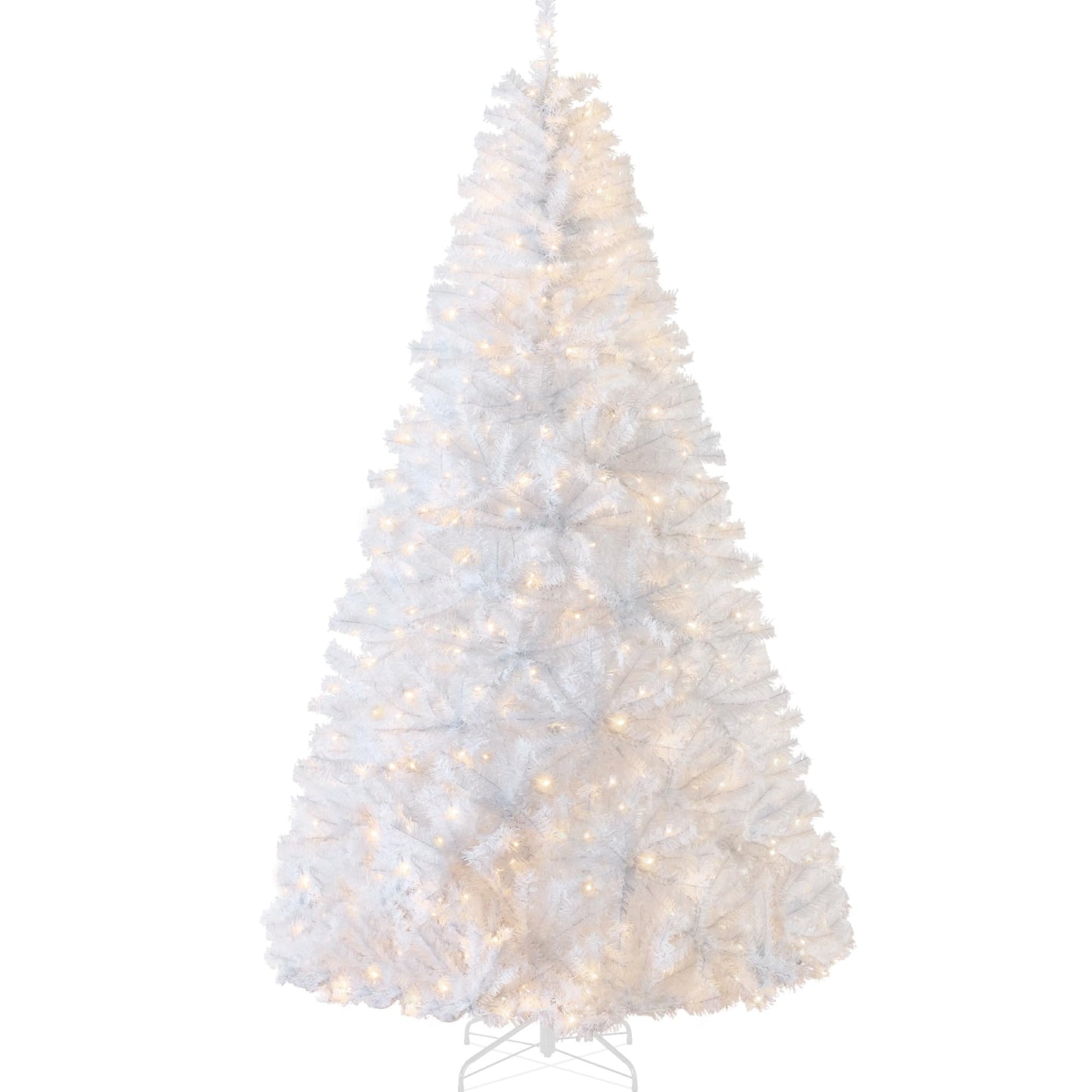 Best Choice Products 6ft Pre-Lit Baby Blue Christmas Tree, Full Artificial Holiday Decoration w/ 947 Branch Tips, 250 Lights, Foldable Base