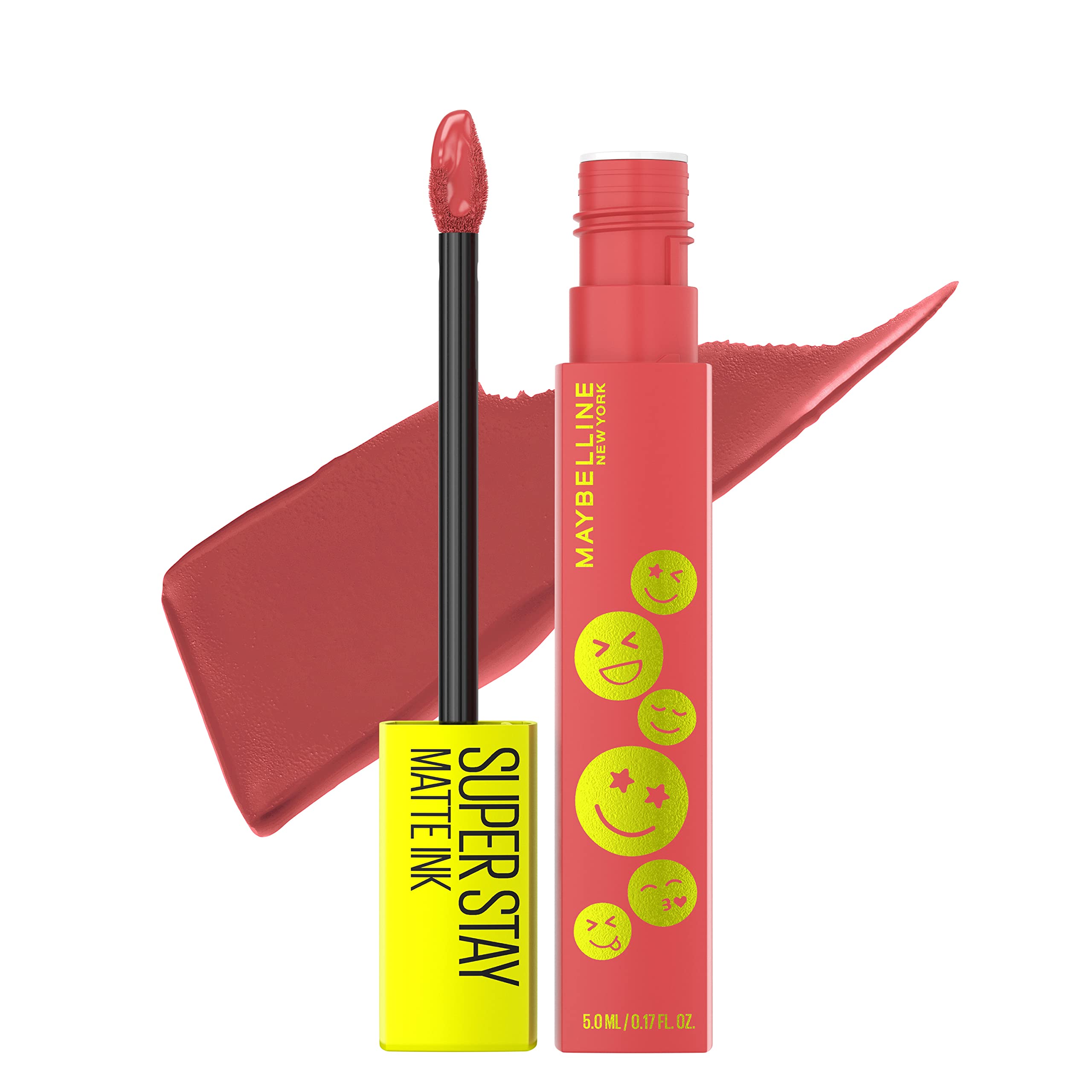 Maybelline Super Stay Matte Ink Liquid Lipstick Makeup, Long Lasting High Impact Color, Up to 16H Wear, Mover, Brown, 1 Count, Packaging May Vary