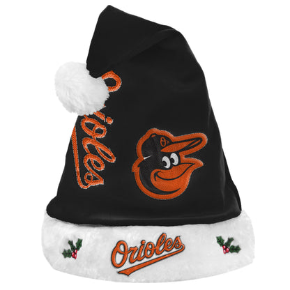 FOCO MLB Adult Official Primary Logo Wordmark Holiday Christmas Santa Hat