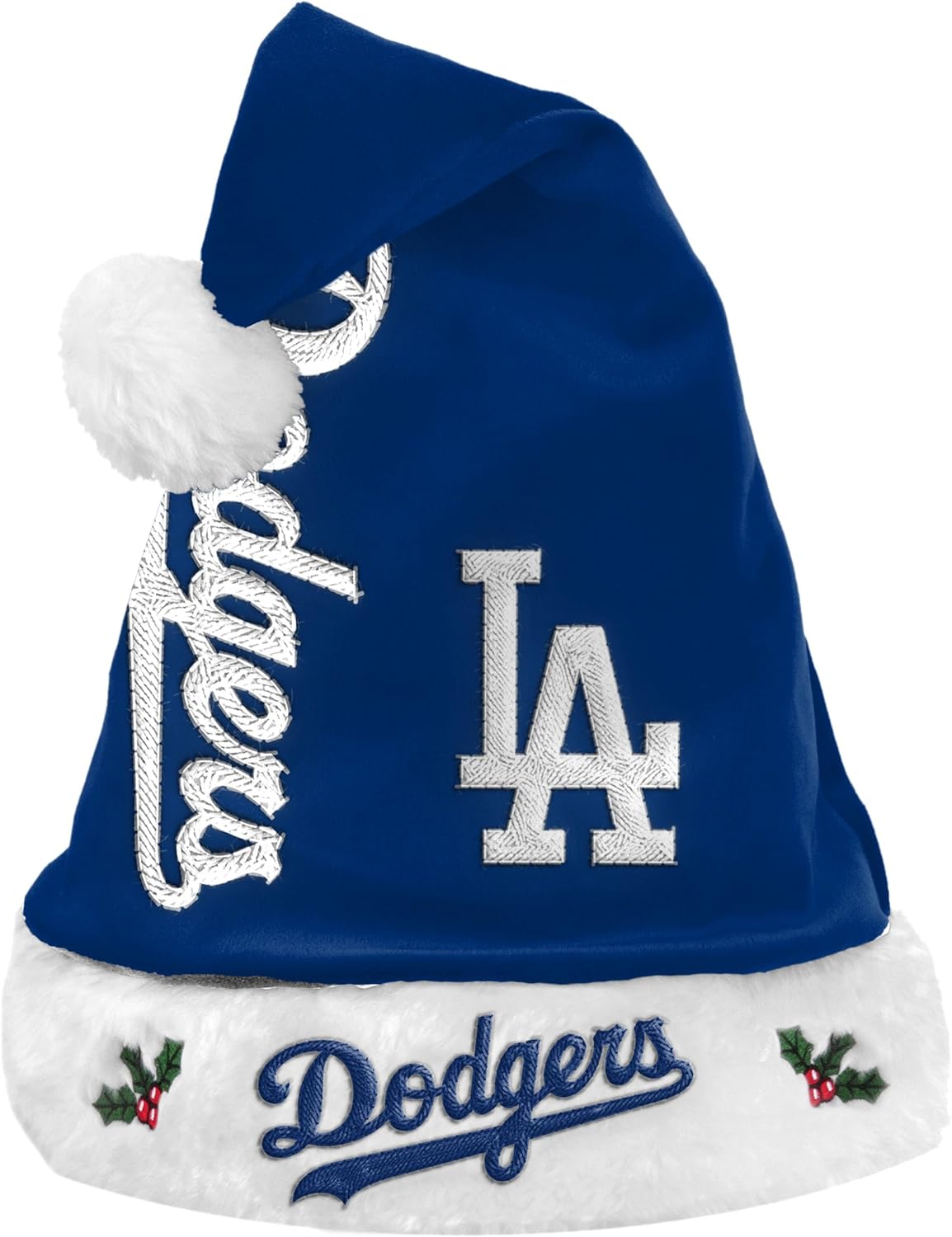 FOCO MLB Adult Official Primary Logo Wordmark Holiday Christmas Santa Hat