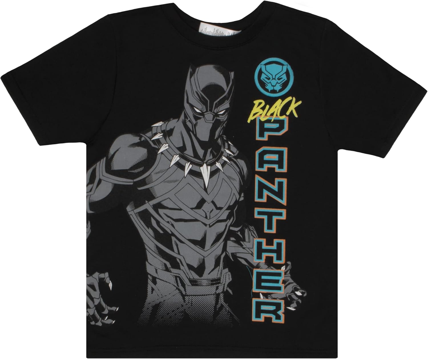 Marvel Avengers Spider-Man Black Panther Miles Morales Boys Superhero Short Sleeve T-Shirt, Tank Top and Mesh Shorts Set