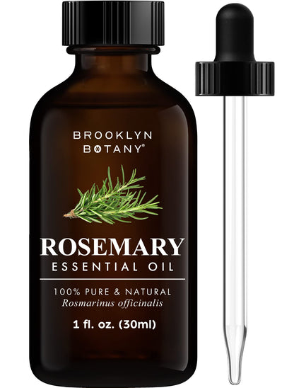 Brooklyn Botany Peppermint Essential Oil - Huge 4 Fl Oz - 100% Pure and Natural - Premium Grade with Dropper - for Aromatherapy and Diffuser