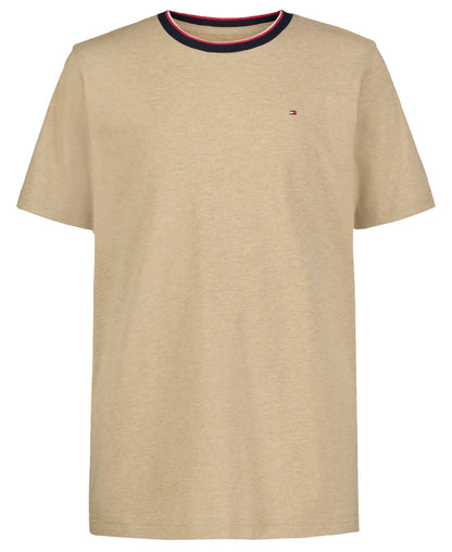 Tommy Hilfiger Boys' Short Sleeve YD Ringer Crew Neck T-Shirt, Soft, Comfortable, Relaxed Fit