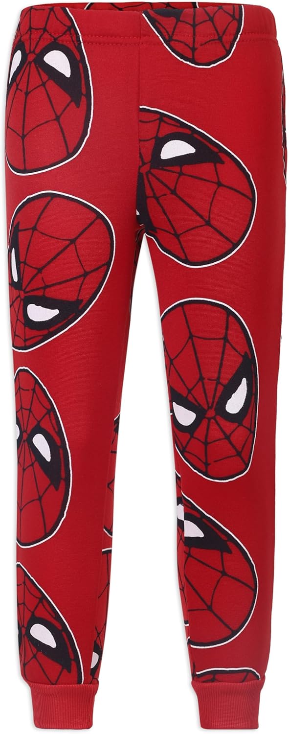 Marvel Spider-Man Boys 2 Piece Hoodie and Pant Sets for Toddlers and Big Kids