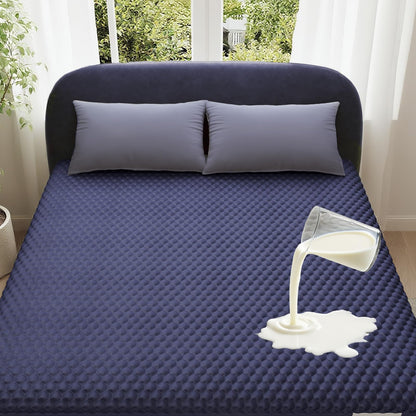 OhGeni 100% Waterproof Mattress Protector, Queen Size Mattress Pad, Fits 6"-20" Mattresses with Deep Pocket, Cooling, Breathable Fitted Sheets, Soft Bed Cover, Noiseless, Machine Washable