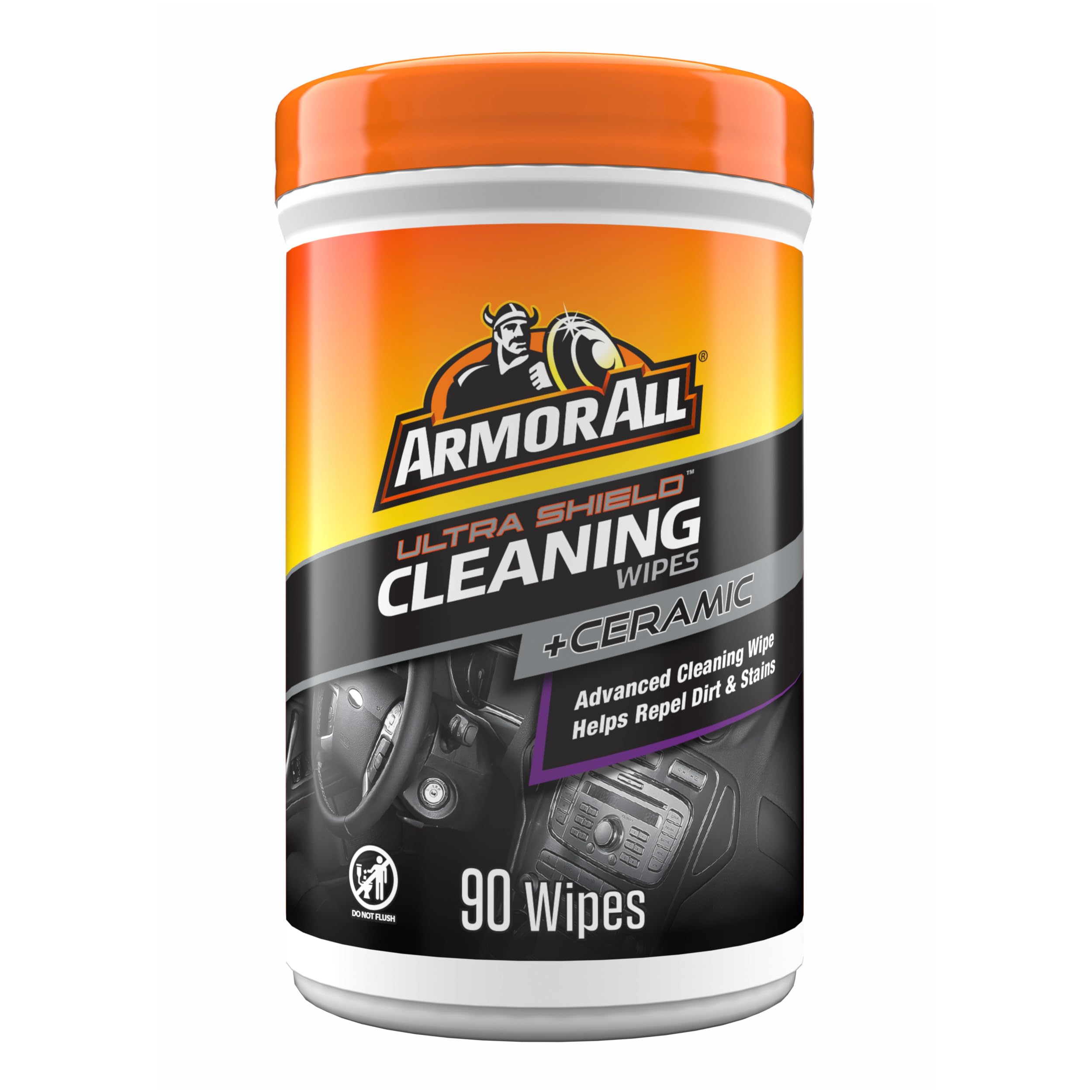 Armor All Car Cleaning Wipes, Wipes for Car Interior and Car Exterior, 90 Wipes Each