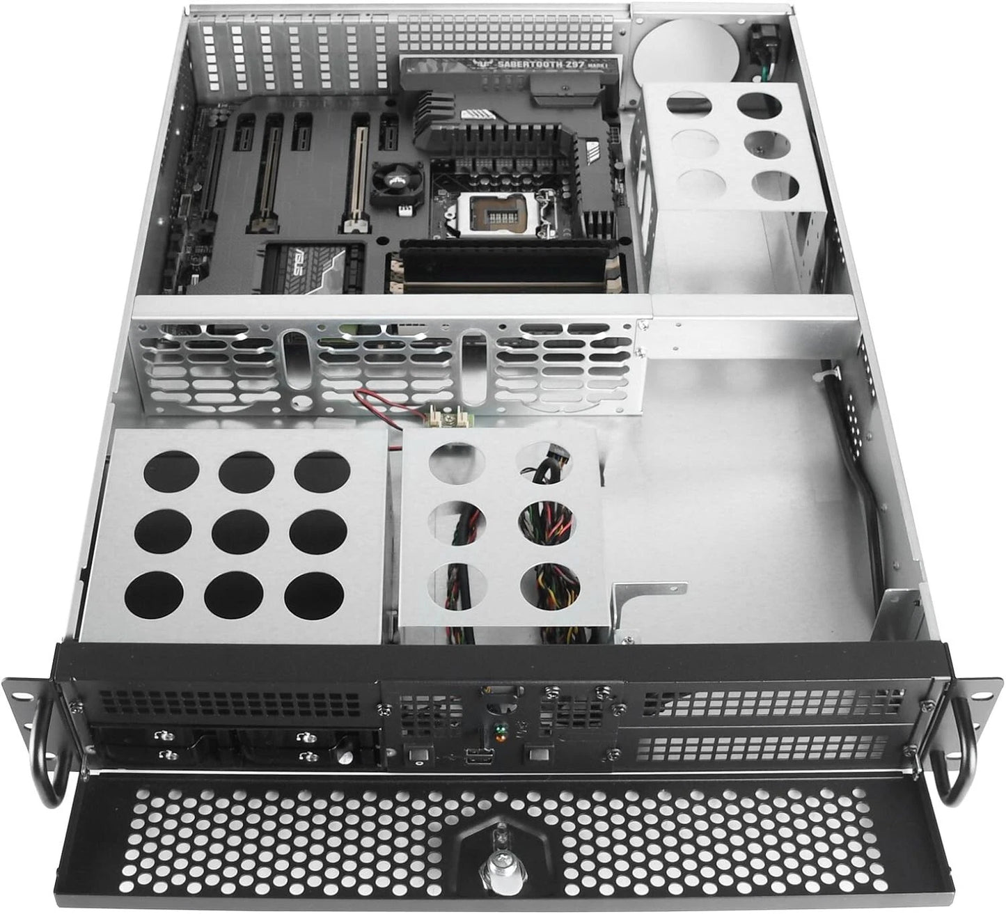 SilverStone Technology 2U ATX Rackmount Server Case with Dual 5.25" Bays (RM201B