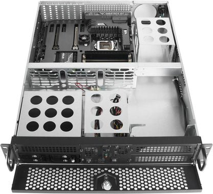 SilverStone Technology 2U ATX Rackmount Server Case with Dual 5.25" Bays (RM201B