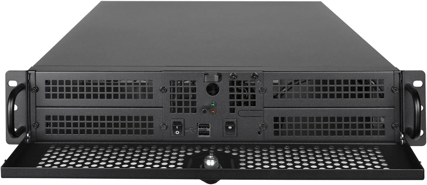 SilverStone Technology 2U ATX Rackmount Server Case with Dual 5.25" Bays (RM201B