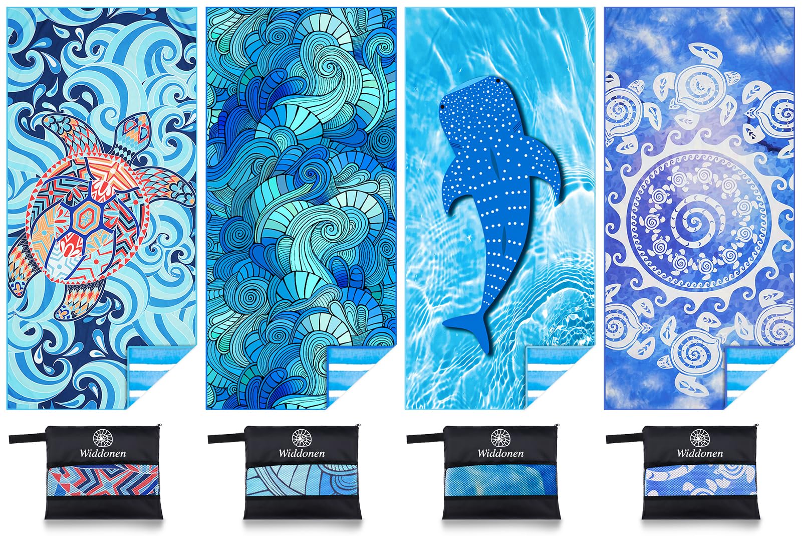 Microfiber Lightweight Beach Towel Sand Free Quick Dry Absorbent Thin Compact Towels for Swimming Pool Camping Beach Accessories Large Easy Pack Travel Things for Vacation Essentials Gift Adult