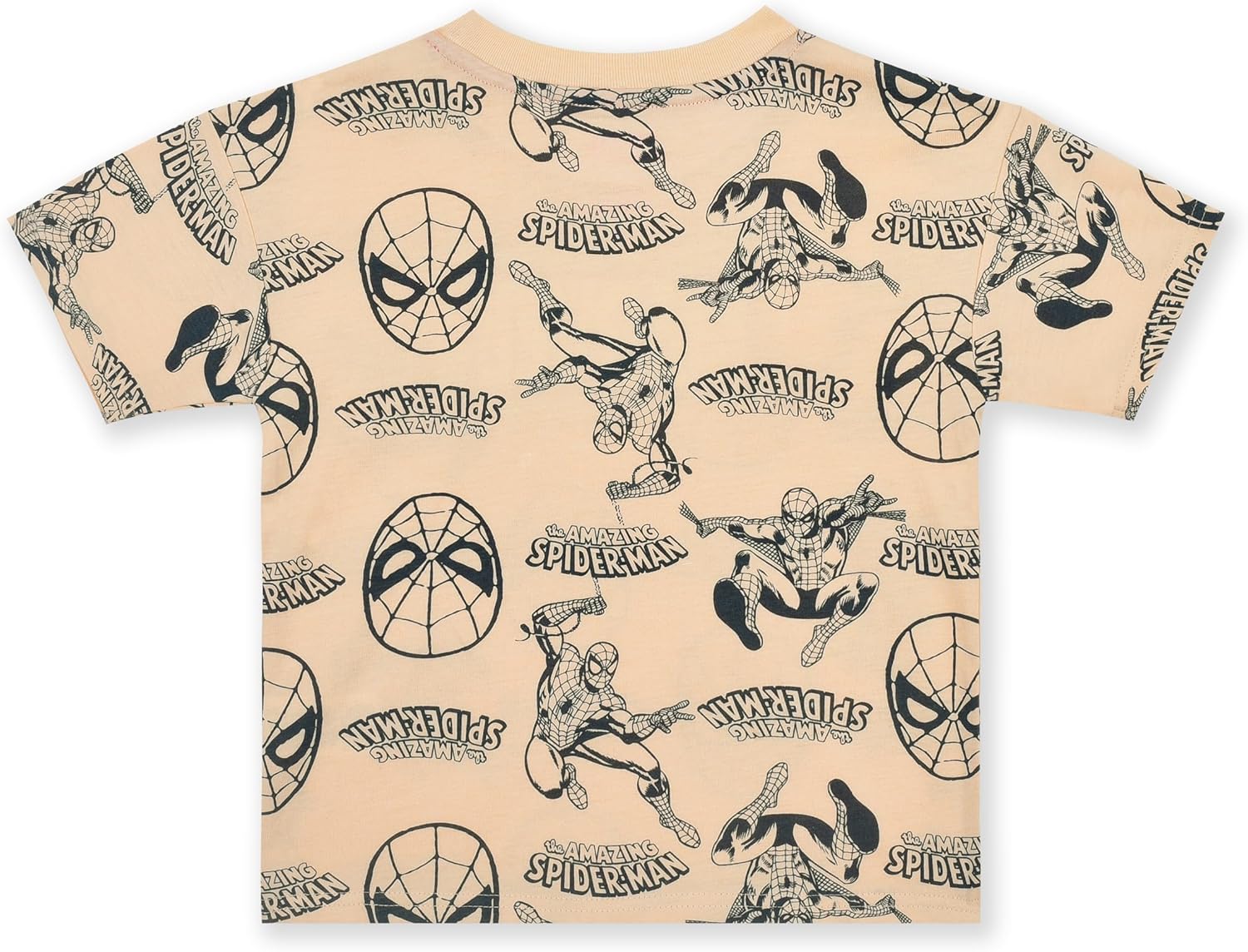 Marvel Spider-Man Boys 2 Piece French Terry Short Sleeve T-Shirt and Shorts Set for Toddler and Big Kids