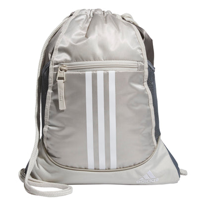 adidas Alliance Sackpack, Drawstring Backpack, Lightweight Small Gym Bag for Women and Men, Black, One Size