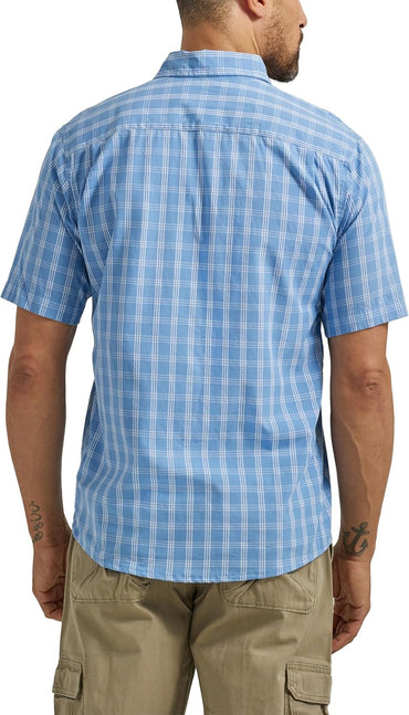 Wrangler Authentics Men's Short Sleeve Classic Plaid Shirt