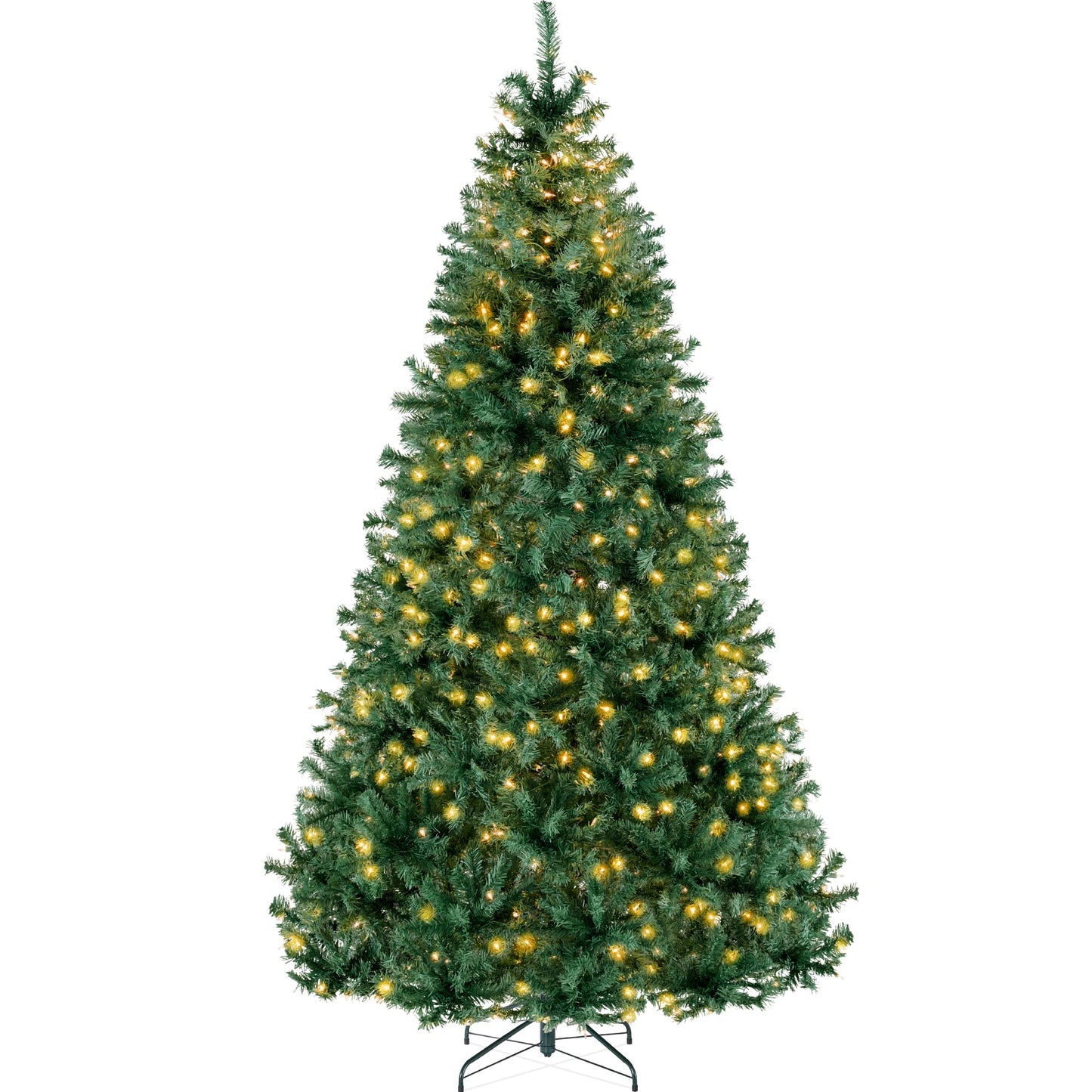 Best Choice Products 6ft Pre-Lit Baby Blue Christmas Tree, Full Artificial Holiday Decoration w/ 947 Branch Tips, 250 Lights, Foldable Base