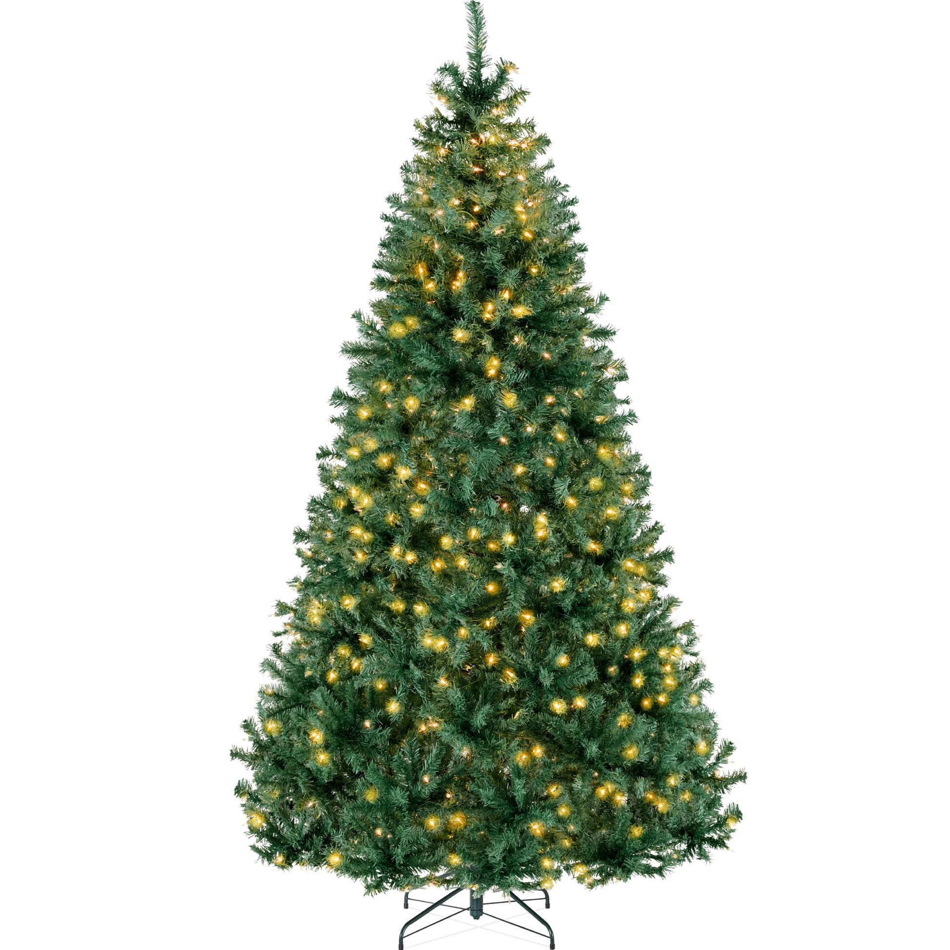 Best Choice Products 6ft Pre-Lit Baby Blue Christmas Tree, Full Artificial Holiday Decoration w/ 947 Branch Tips, 250 Lights, Foldable Base
