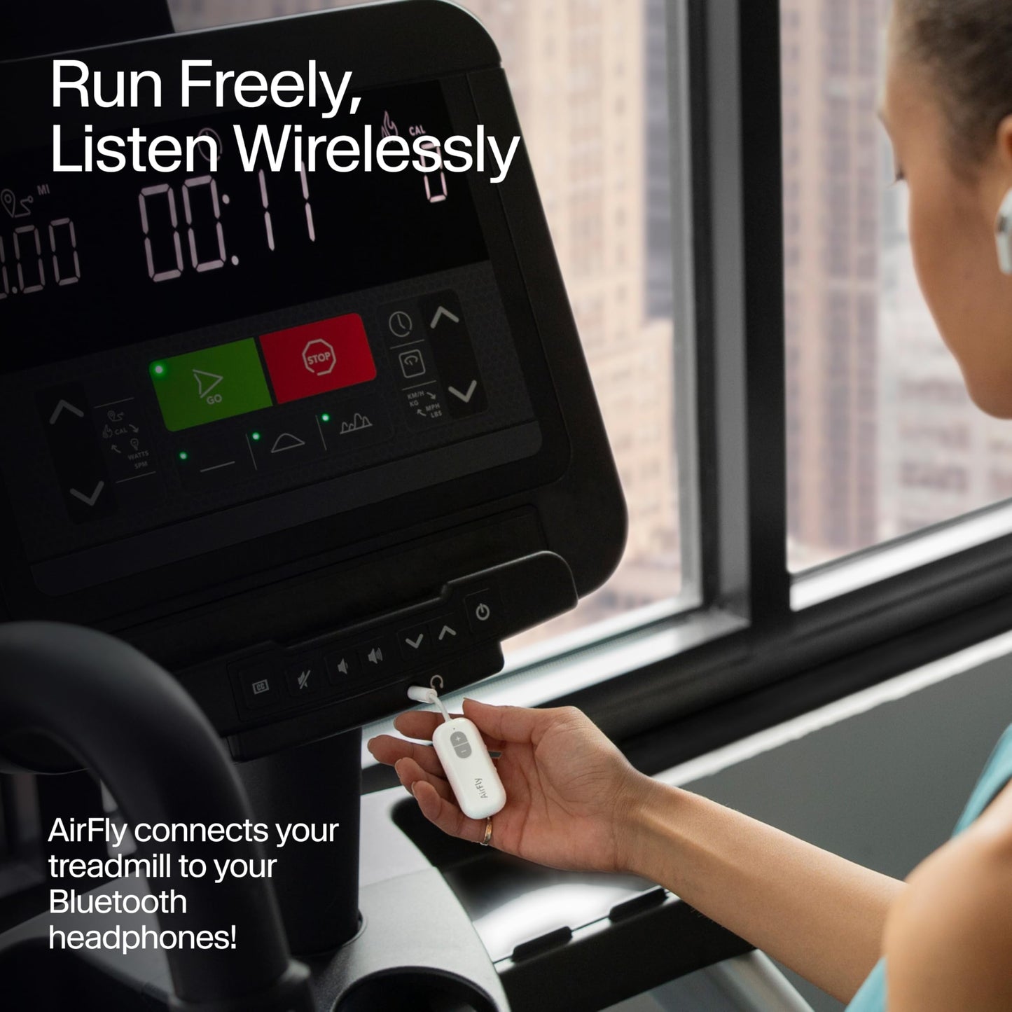 AirFly Pro 2 Deluxe – Bluetooth Adapter for Airplane, Pair 2 AirPods or Wireless Headphones – 3.5mm AUX Bluetooth Transmitter/Receiver for Cars, Boats, Treadmills, TVs – Airplane Travel Essentials