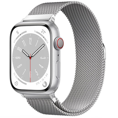 Original Milanese Loop Band Compatible with Apple Watch 38mm 40mm 41mm 42mm 44mm 45mm 46mm 49mm - Women & Men Magnetic Closure Adjustable Metal Strap for iWatch Series 11 10 9 8 7 6 5 4 SE2 3 Ultra2 3