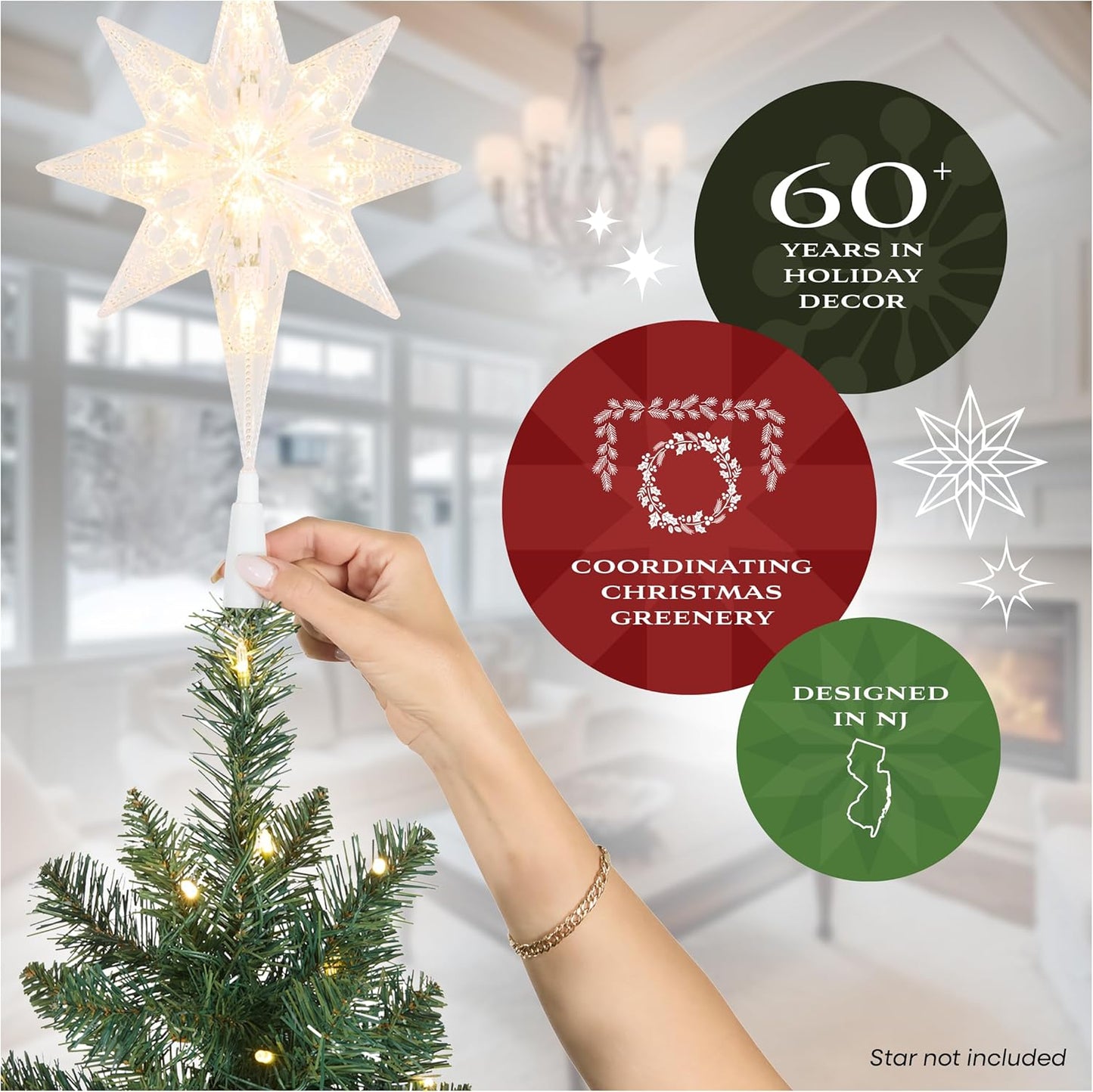 National Tree Company 9 ft Unlit Kingswood Fir Slim Artificial Christmas Tree, 1,443 Tips, Includes Stand, Green