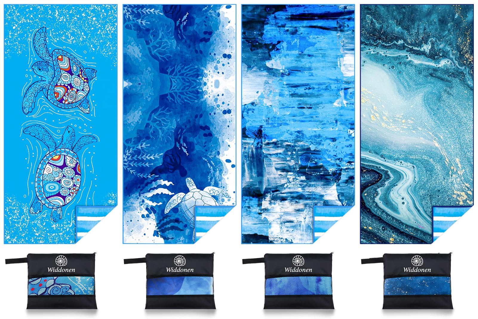 Microfiber Lightweight Beach Towel Sand Free Quick Dry Absorbent Thin Compact Towels for Swimming Pool Camping Beach Accessories Large Easy Pack Travel Things for Vacation Essentials Gift Adult