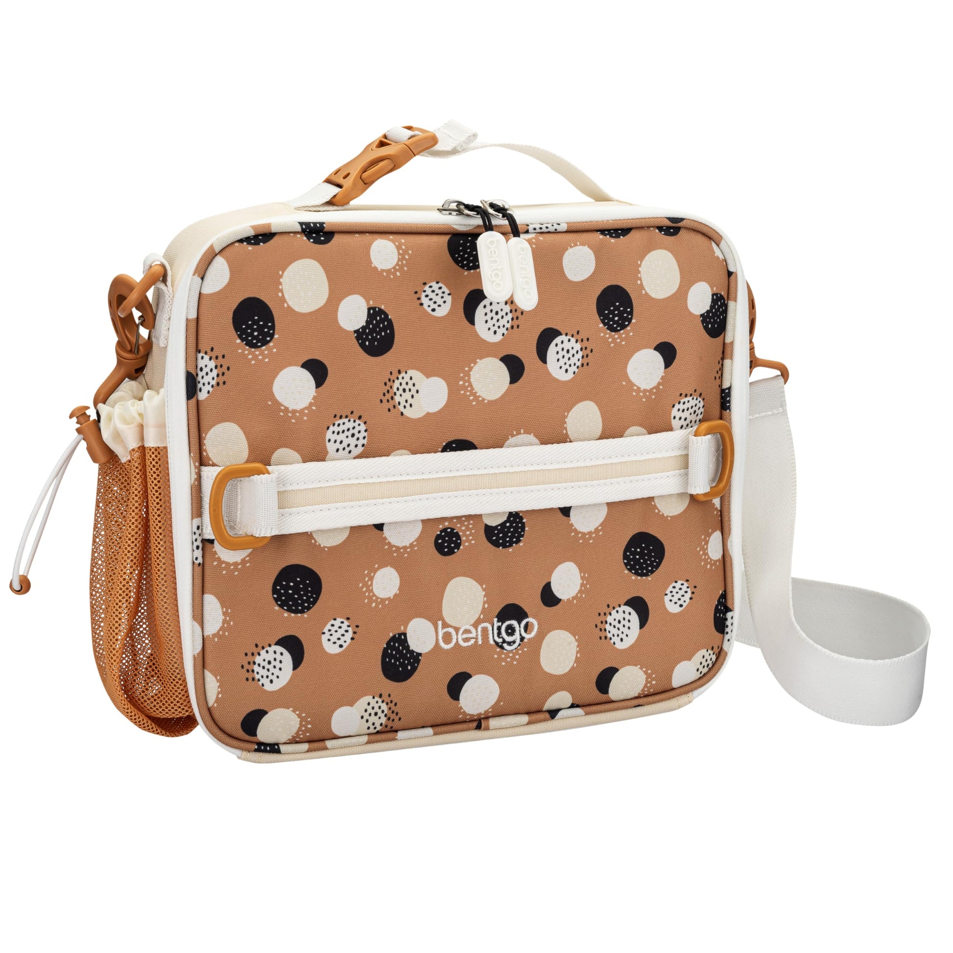 Bentgo Kids Lunch Bag - Double-Insulated, Reusable Lunch Bag for Kids 3+ with Adjustable Strap; Holds Lunch Box/Water Bottle/Snacks; Easy-Clean, Water-Resistant & Pockets (Sports)