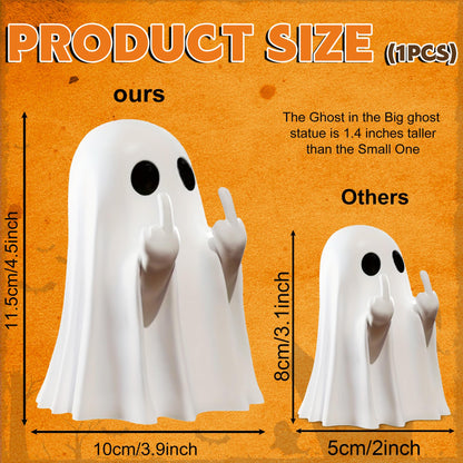Halloween Ghost Figurine-Spooky & Cute Ghost Statue for Home, Desk, Party Decor | FunnyGhost Halloween Decor Indoor