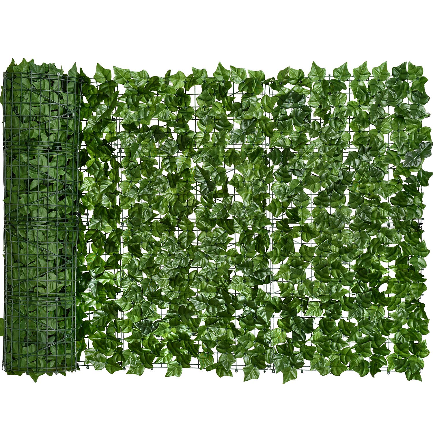 DearHouse Artificial Ivy Privacy Fence, 118x69in Artificial Hedges Fence and Faux Ivy Vine Leaf Decoration for Outdoor Garden Decor