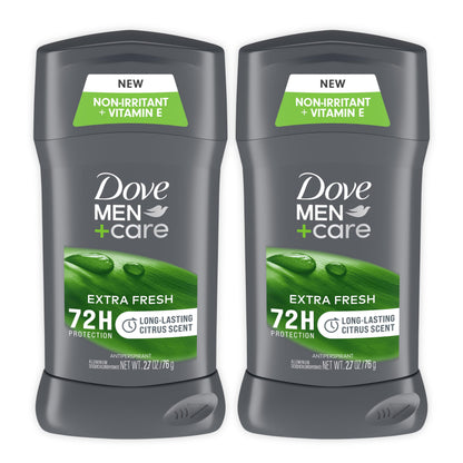 Dove Men + Care Antiperspirant Deodorant, 72hr Sweat & Odor Protection, Vitamin E, Triple Moisturizer, 4 Pack