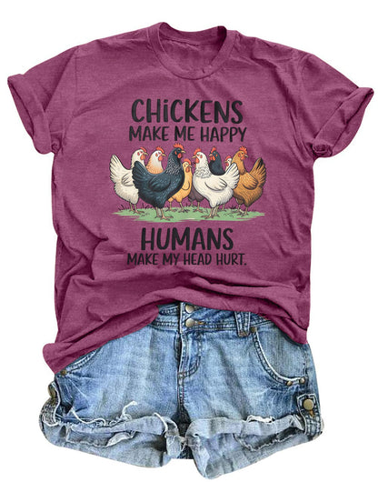 Christmas Chicken Shirt Women: Chicken Mom Tshirt Chicken Lover Cute Animal Graphic Tee Country Farm Holiday Tops