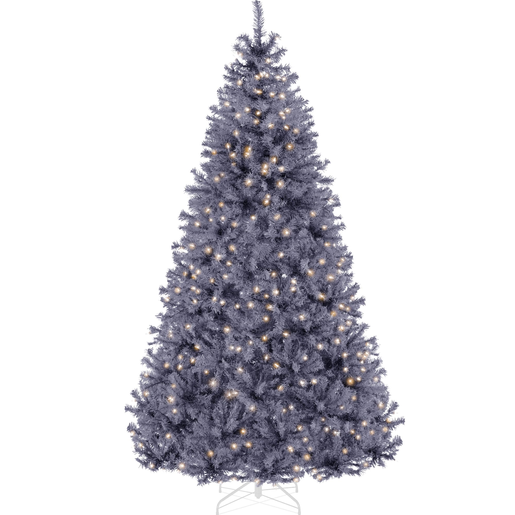 Best Choice Products 6ft Pre-Lit Baby Blue Christmas Tree, Full Artificial Holiday Decoration w/ 947 Branch Tips, 250 Lights, Foldable Base