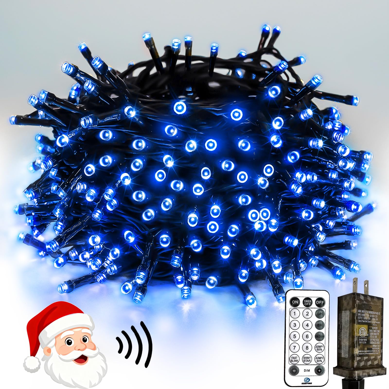 Smart Color Changing Christmas Lights with Remote & APP, 109FT 300 LED RGB Dimmable Christmas String Lights, Waterproof Fairy Twinkle Light for Indoor Outdoor Xmas Tree Wedding Holiday Decorations