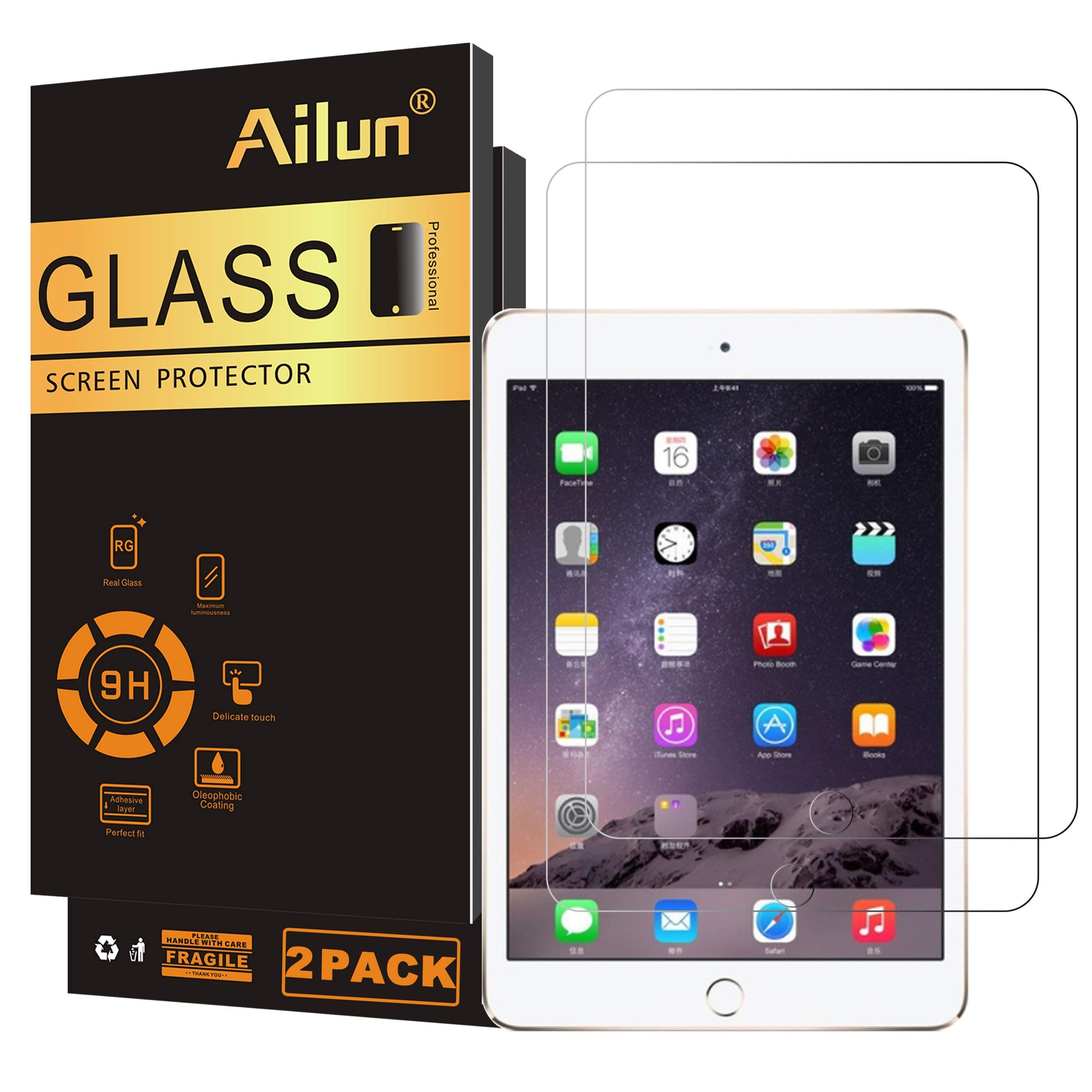 Ailun Screen Protector for iPad 11th A16 2025 [11 Inch] / 10th Generation 2022 [10.9 Inch], Tempered Glass [Face ID & Apple Pencil Compatible] Ultra Sensitive Case Friendly [2 Pack]