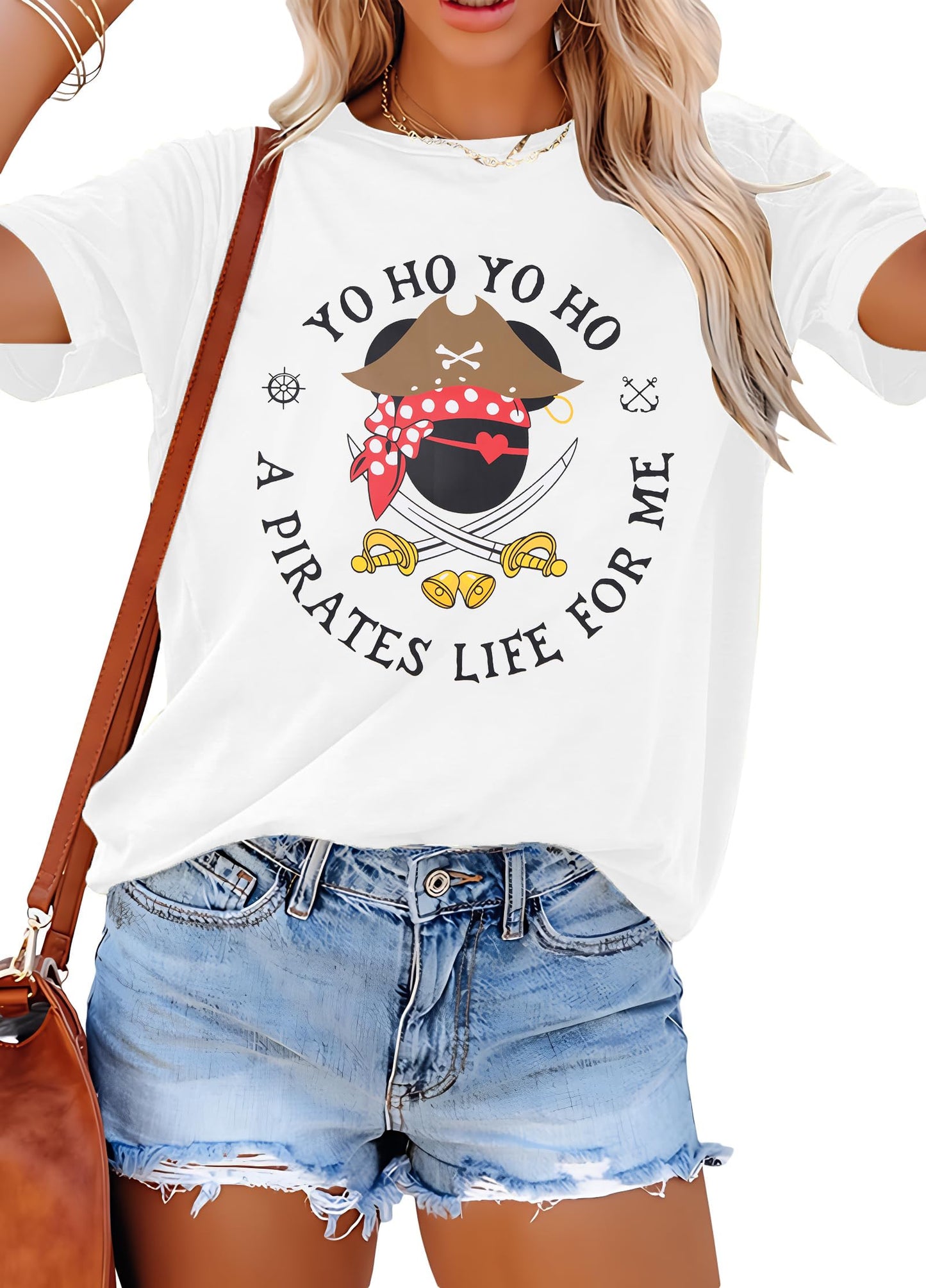 Pirate Shirts Women Yo Ho Yo Ho A Pirate Life for Me Shirt Cruise Tshirt Family Trip Tee Top