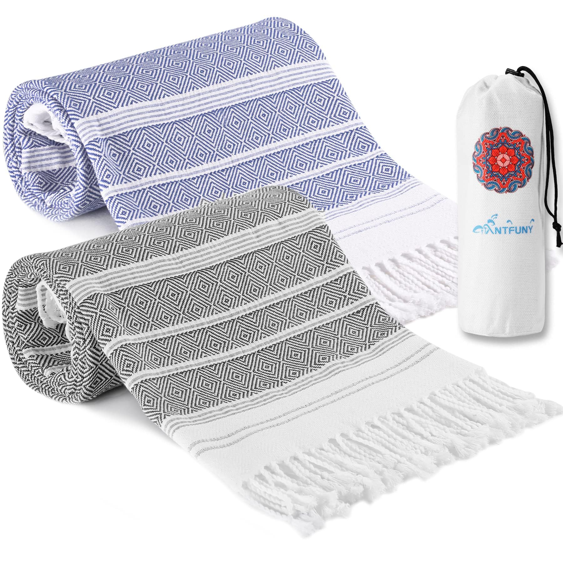 Turkish Beach Towels Vacation Essentials Quick Dry Sand Free Oversized Bath Pool Swim Towel Extra Large XL Blanket Adult Travel Cruise Accessories Must Haves Clearance Stuff Necessities