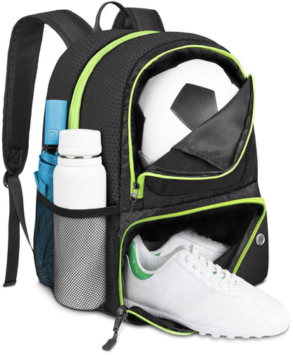 YOREPEK Soccer Backpack,Soccer Bag with Ball Holder, Water resistant Sport Equipment Bags Fit Basketball Volleyball Football