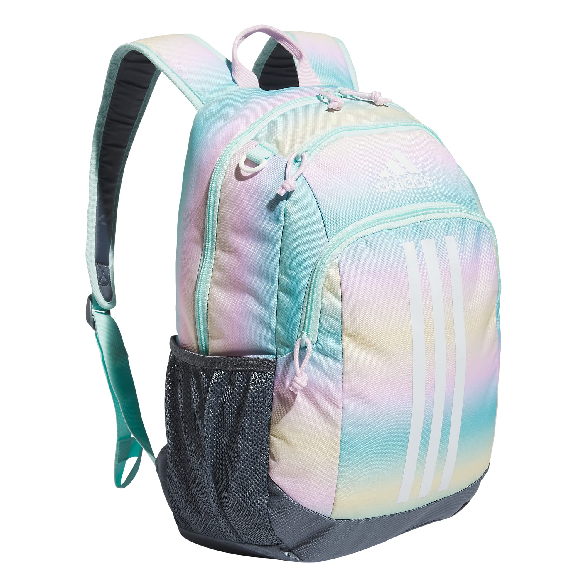 adidas Creator Laptop Backpack for Women and Men, Comfortable and Durable Small Athletic Bag, Camouflage Carbon/Black/Impact Orange, One Size