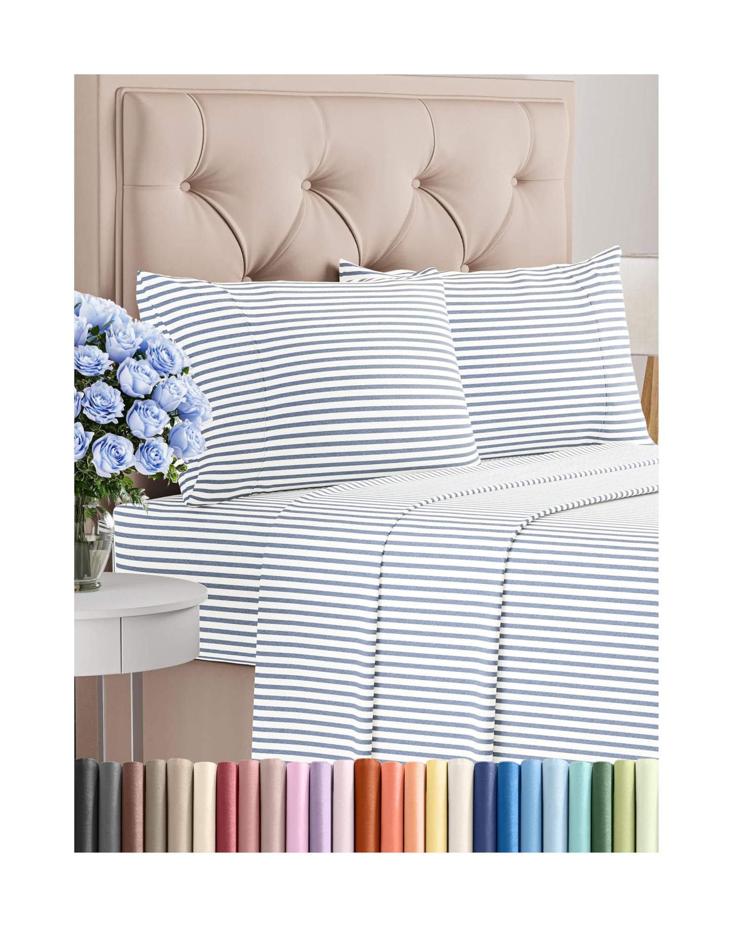 Queen Size 4 Piece Sheet Set - Comfy Breathable & Cooling Bed Sheets Set - Hotel Luxury Bedding for Women, Men, Kids, Teens, Boys & Girls - Deep Pockets, Ultra-Soft, Wrinkle Free - Oeko-Tex - Black