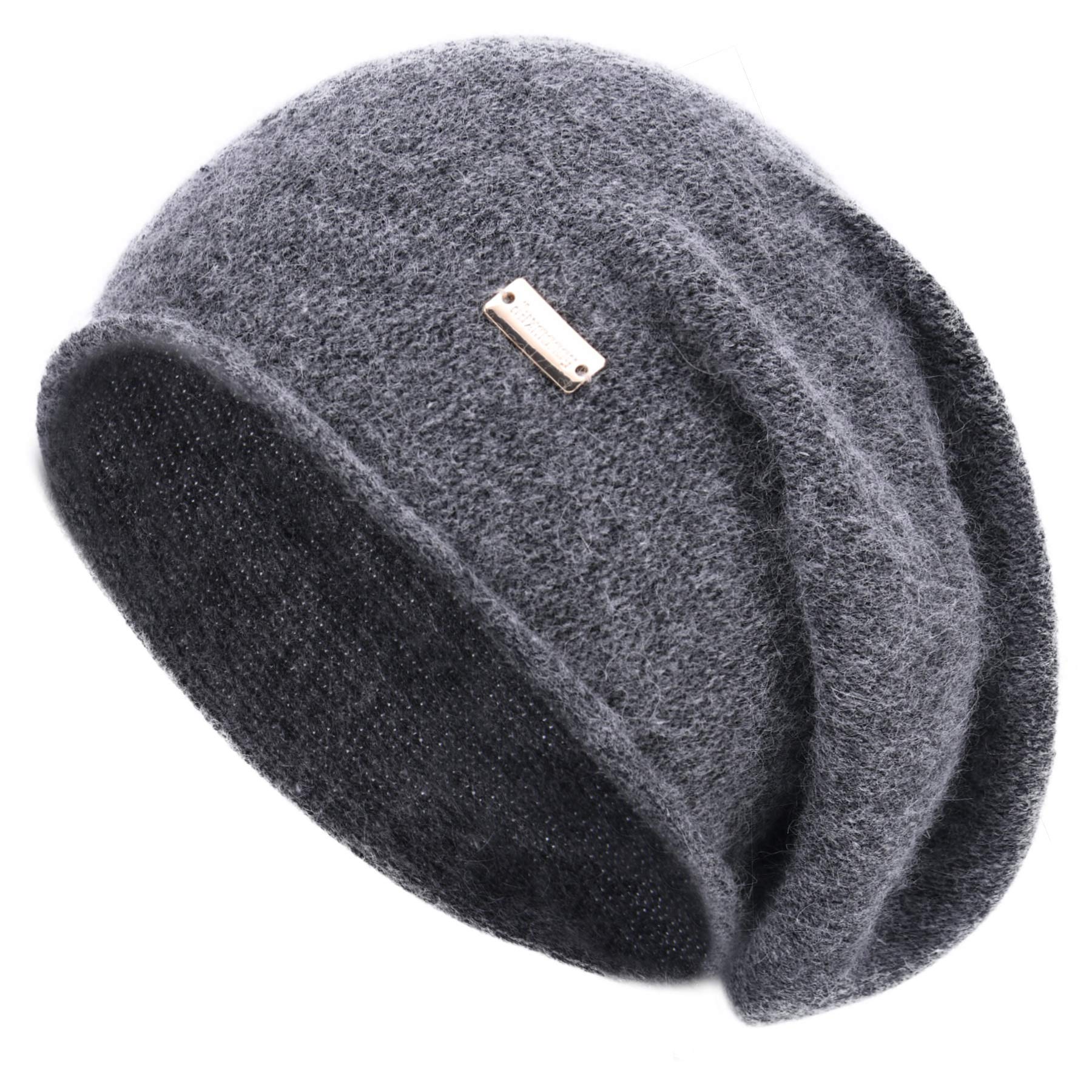 jaxmonoy Slouchy Knit Beanie Hat for Women Winter Soft Warm Ladies Laightweight Slouch Knitted Skull Beanies Cap