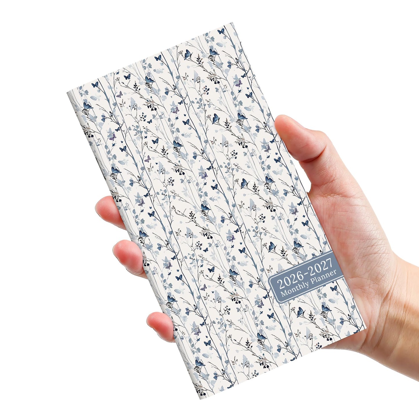 Pocket Calendar 2026-2027 for Purse, Two Year Monthly Planner Pocket Size, Jan 2026 to Dec 2027 Monthly Planner Small Size (6.5" x 3.5") - Wildflowers