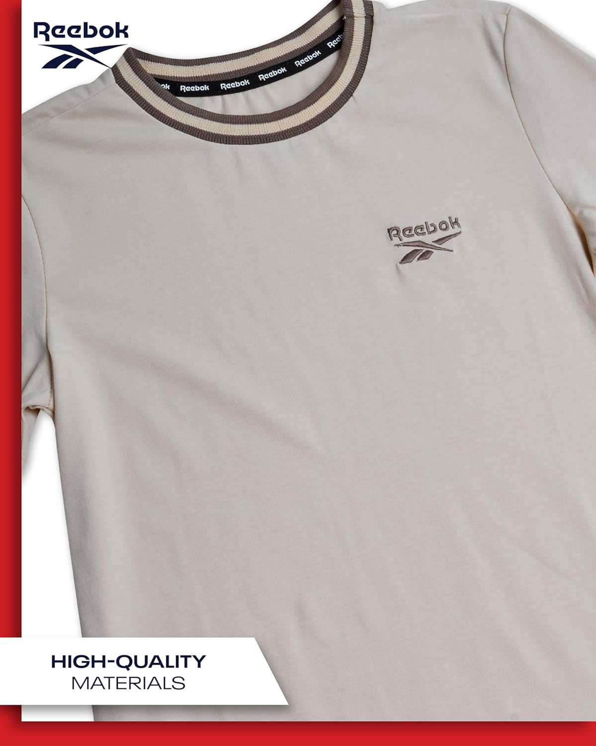 Reebok Boys' Short Sleeve Tee Shirt - Casual Performance Cotton Crew Neck Logo Graphic Tees for Boys (Sizes: 4-20)