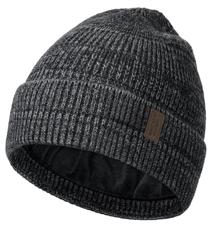 Wmcaps Winter Beanie for Men Women, Fleece Lined Beanie Soft Warm Knit Hat Ski Stocking Cuffed Cap