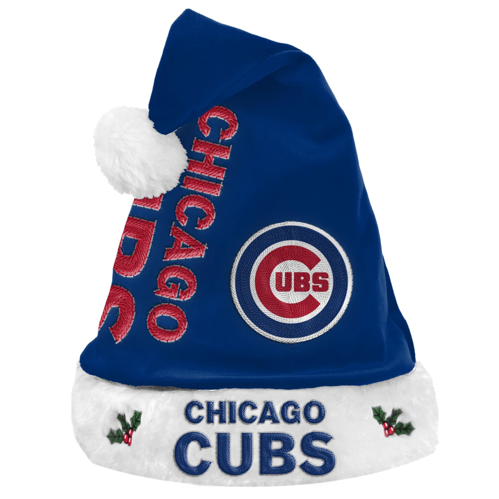 FOCO MLB Adult Official Primary Logo Wordmark Holiday Christmas Santa Hat